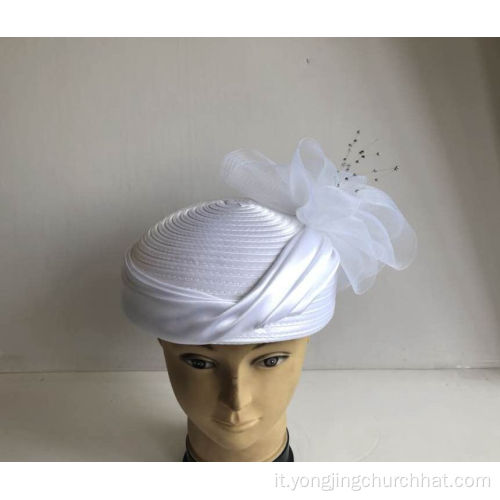 Cappelli da donna portapillole fantasia con nastro di raso-YJ84